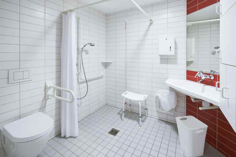 Mobility Aids Give Independence In The Bathroom: rails, seats, lifts