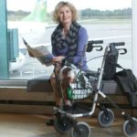 What are mobility walkers and why do they help reduce falls?